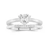 1.00ct Moissanite Wedding Ring Set 925 Sterling Silver