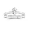 2.00ct Moissanite Ensemble d'alliances Platine