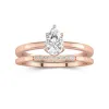 2.00ct Moissanite Wedding Ring Set 18K Rose Gold