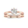 1.00ct Moissanite Wedding Ring Set 18K Rose Gold