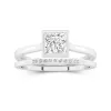 Simple Princess 1.00ct Moissanite Bridal Set