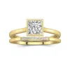 Simple Princesse 2.00ct Moissanite Ensemble nuptial