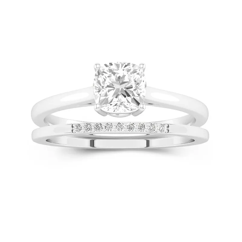 Moissanite Wedding Ring Set