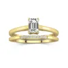 Moissanite Wedding Ring Set