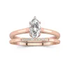 Moissanite Wedding Ring Set