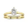 Moissanite Wedding Ring Set