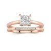 Moissanite Wedding Ring Set