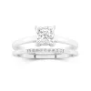 Moissanite Wedding Ring Set