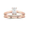 Moissanite Wedding Ring Set