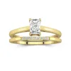 Moissanite Wedding Ring Set