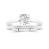 Moissanite Wedding Ring Set