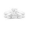 18K White Gold Moissanite Bridal Set