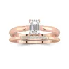 14K Rose Gold Moissanite Bridal Set