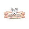 14K Rose Gold Moissanite Bridal Set