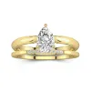 14K Gold Moissanite Bridal Set