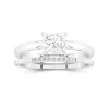 Argent sterling 925 Moissanite Ensemble nuptial