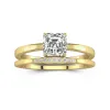 1.00ct Moissanite Wedding Ring Set 18K Gold