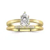 1.50ct Moissanite Wedding Ring Set 18K Gold