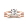 1.50ct Moissanite Wedding Ring Set 18K Rose Gold