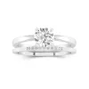 1.00ct Moissanite Wedding Ring Set 14K White Gold