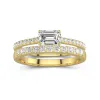 Delicate Women 14K Gold Bridal Set