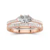 Delicate Women 18K Rose Gold Bridal Set