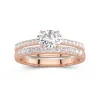 Delicate Women 18K Rose Gold Bridal Set