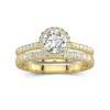 Plated Antique Wedding Ring Set