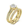 Pavé Wedding Ring Set 1.25ct Cubic Zirconia