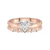 18K Rose Gold Plated Unique Infinity Bridal Set