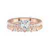 East West Bridal Set 2.00ct Moissanite