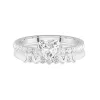 East West Bridal Set 1.50ct Moissanite