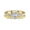 East West Bridal Set 1.00ct Moissanite