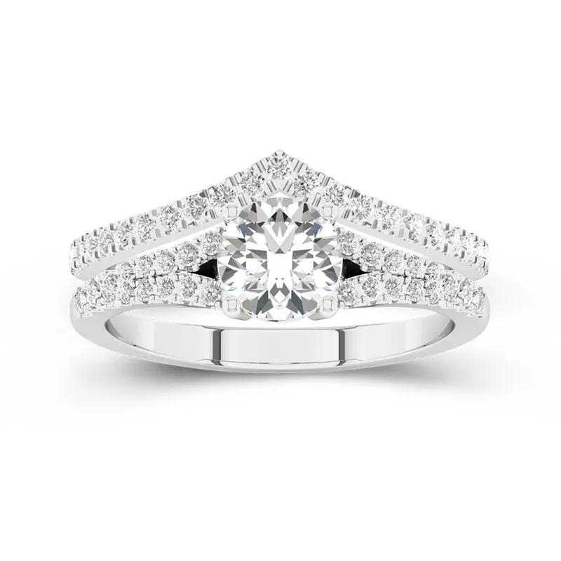 Pavé Bridal Set 1.00ct Moissanite