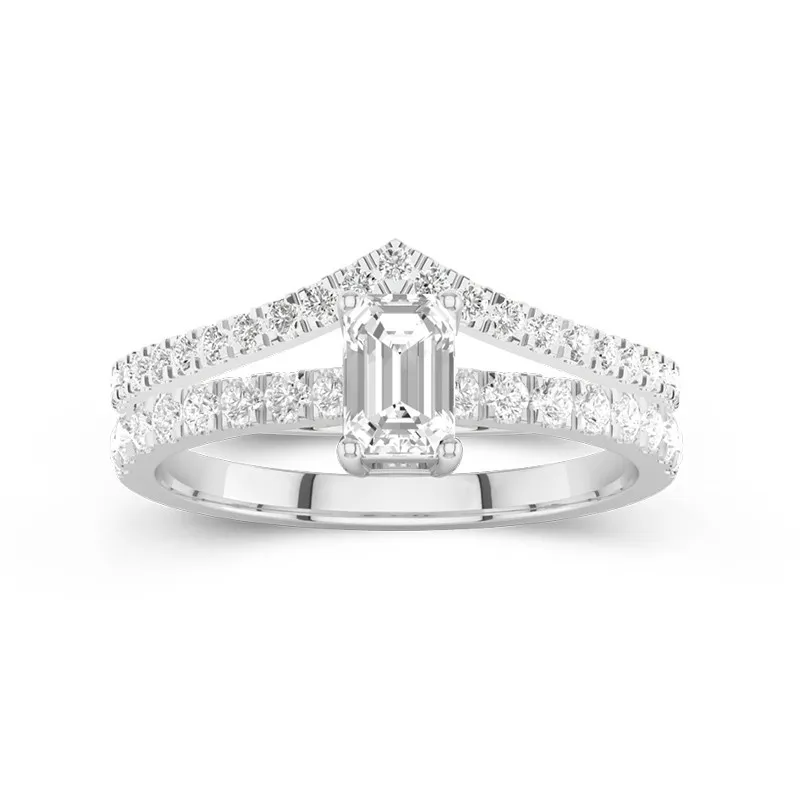 Plated Dainty Wedding Ring Set