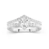 Plated Dainty Wedding Ring Set