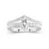 Plated Dainty Wedding Ring Set