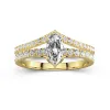 Plated Dainty Wedding Ring Set