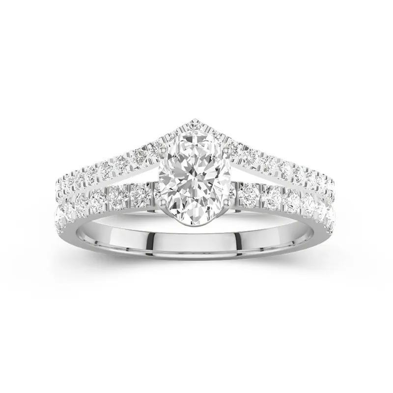 Plated Dainty Wedding Ring Set