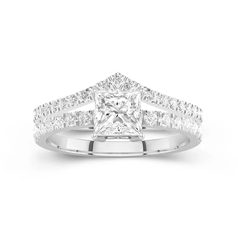 Plated Dainty Wedding Ring Set