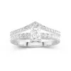 Plated Dainty Wedding Ring Set