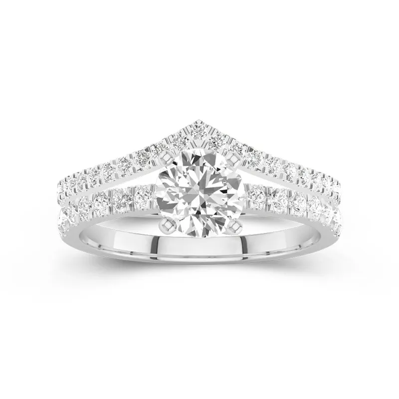 Plated Dainty Wedding Ring Set