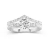 White Gold Plated Dainty Wedding Ring Set