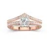 18K Rose Gold Plated Classic Bridal Set