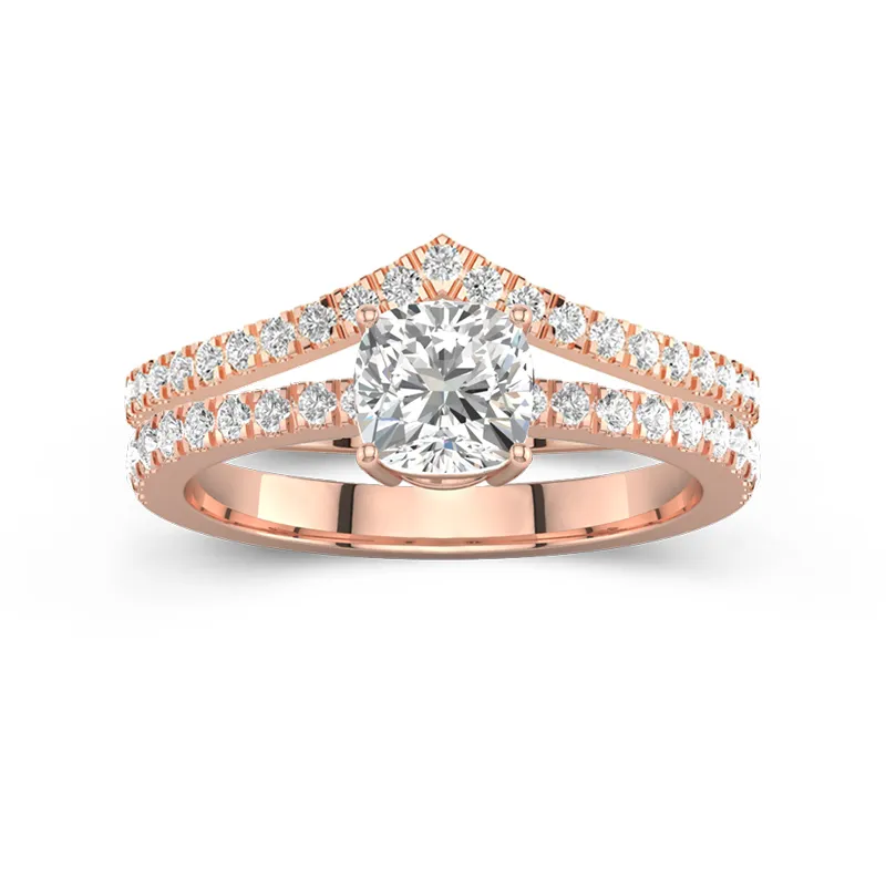 18K Rose Gold Plated Classic Bridal Set