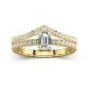 18K Yellow Gold Plated Classic Bridal Set