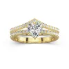 18K Yellow Gold Plated Classic Bridal Set