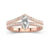 18K Rose Gold Plated Classic Bridal Set