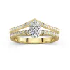 18K Yellow Gold Plated Classic Bridal Set