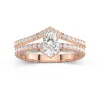 Or rose 18 carats Plaqué Classique Ensemble nuptial